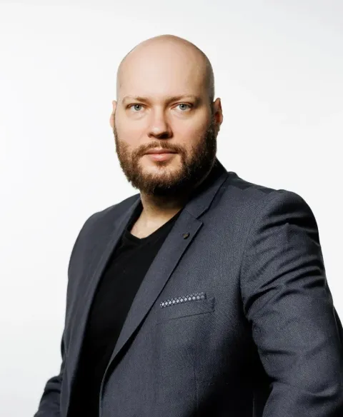 Portrait of Yevhen Fedoriuk